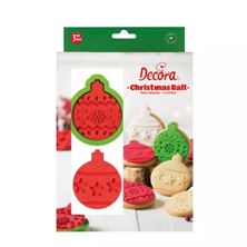 Picture of CHRISTMAS BAUBLE COOKIE CUTTER SET WITH MARKERS